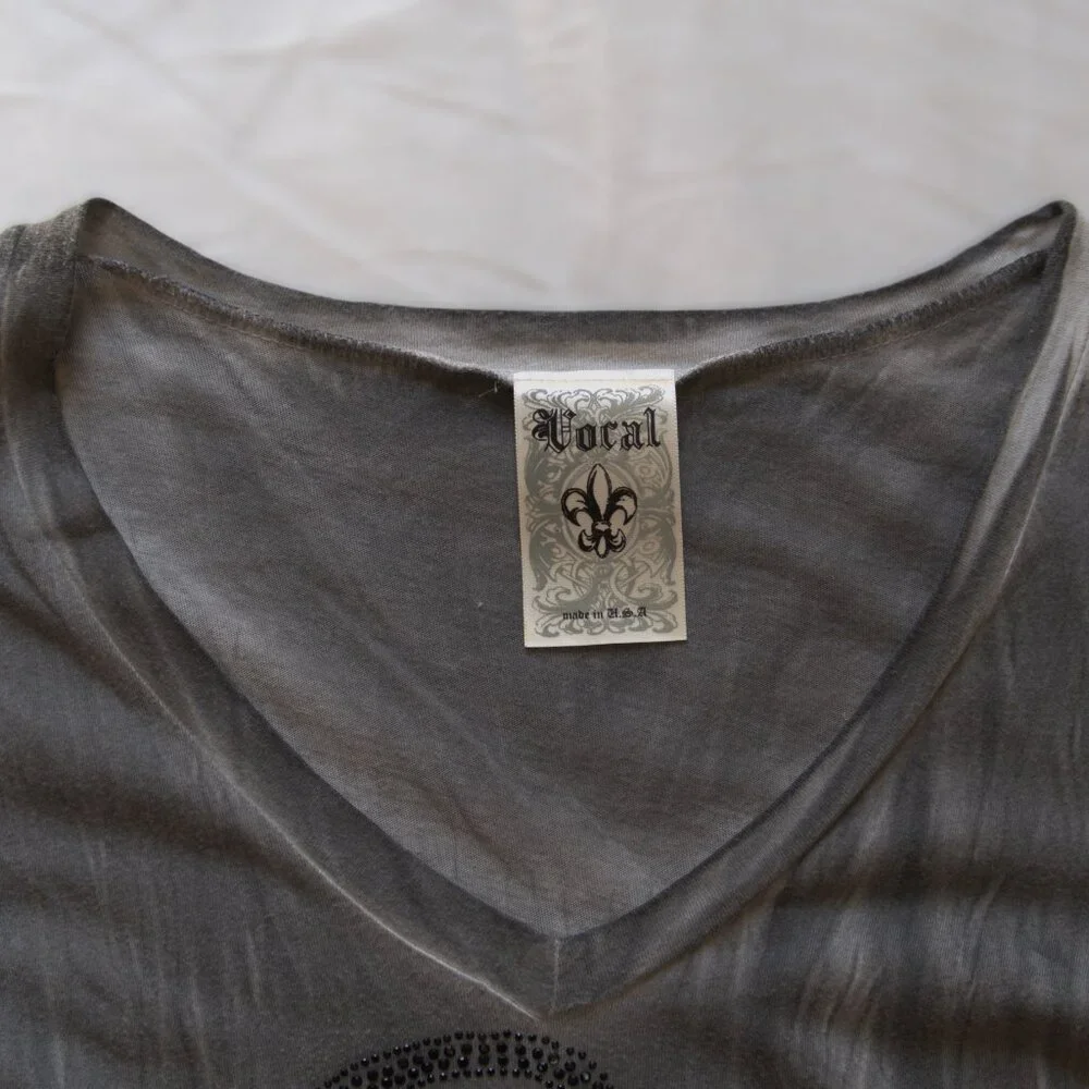 Bedazzled Peace Sign T Shirt - Picture 5 of 8